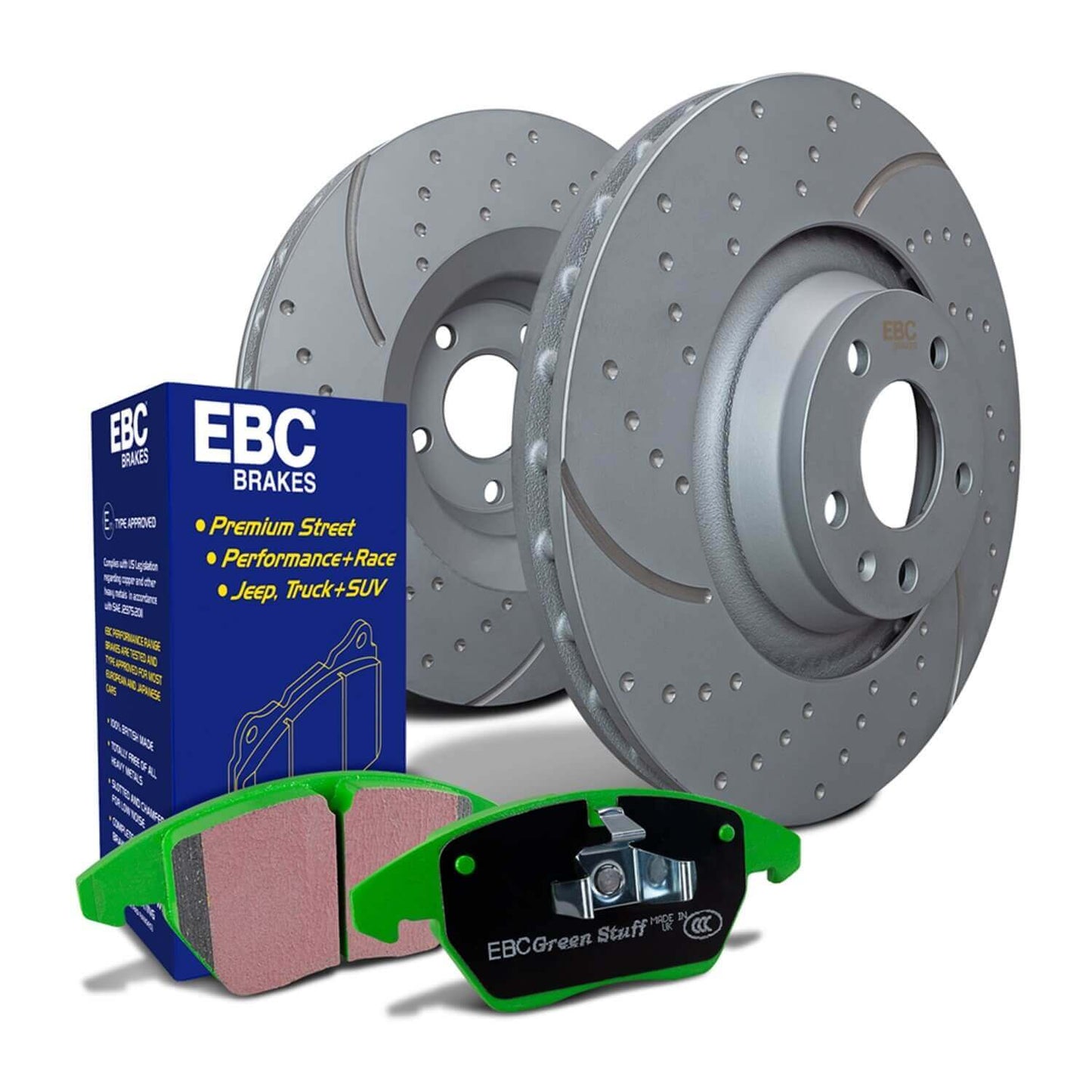 EBC Stage 11 GreenStuff Brake Pads and RK Rotors - S11KR1539