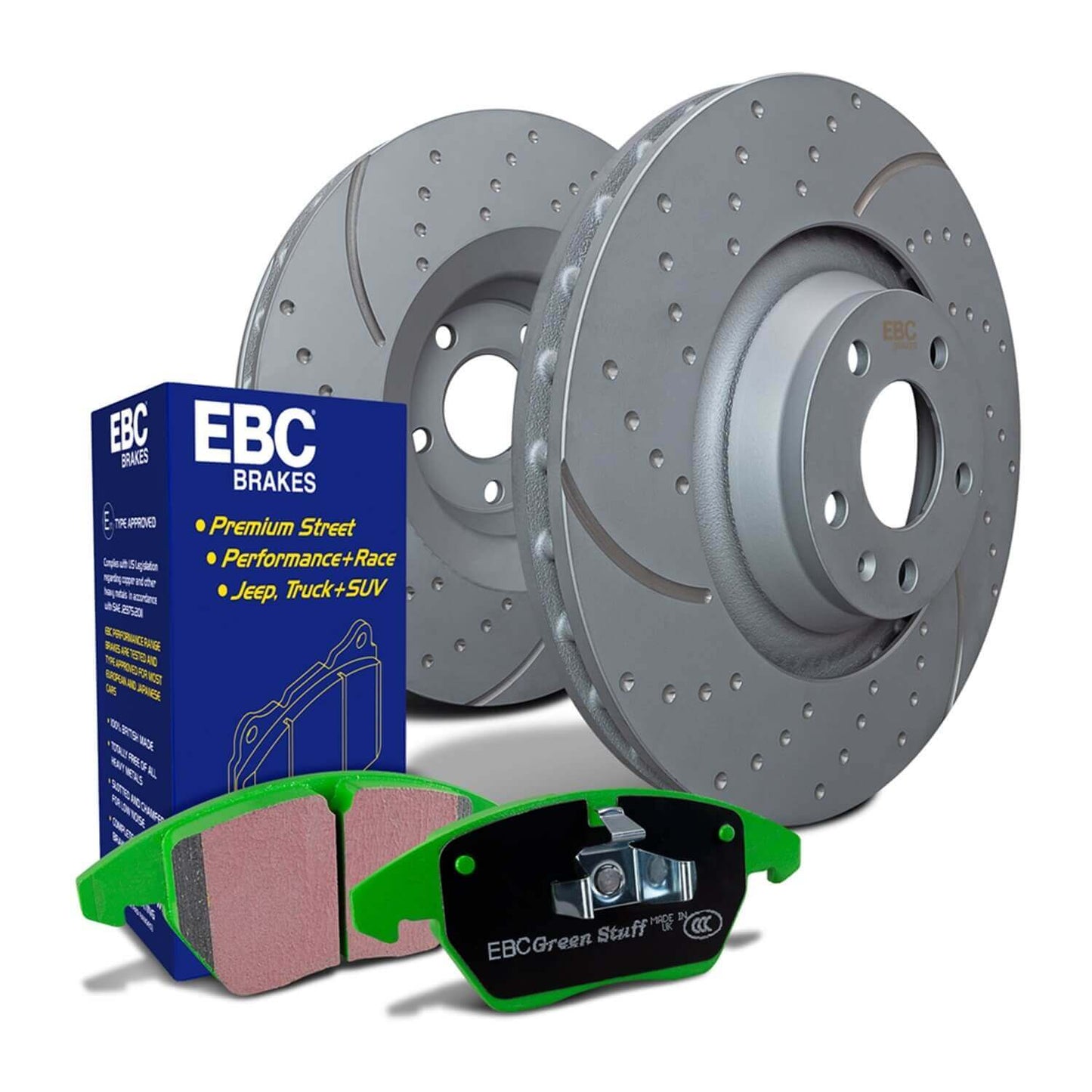 EBC Stage 13 YellowStuff Brake Pads and RK Rotors - S13KR1816