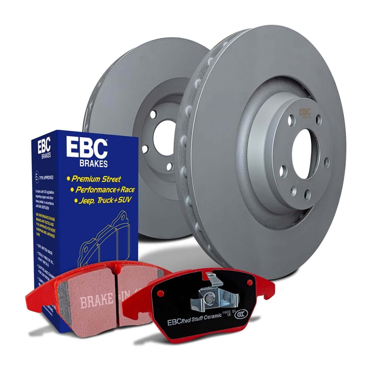 EBC Stage 12 RedStuff Brake Pads and RK Rotors - S12KF2215