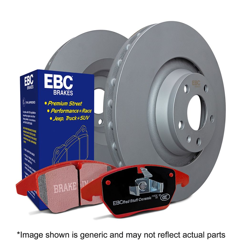 EBC Stage 12 RedStuff Brake Pads and RK Rotors - S12KR1640