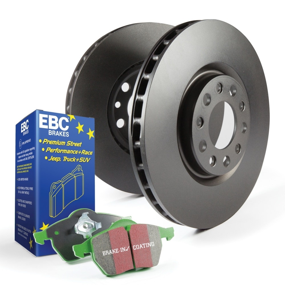 EBC Stage 14 GreenStuff Brake Pads and RK Rotors - S14KR1218