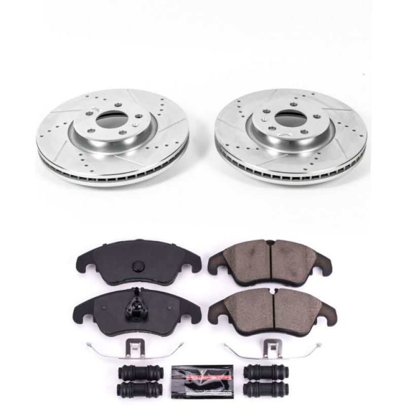 Power Stop 12-16 Audi A4 Front Z23 Evolution Sport Brake Kit PowerStop