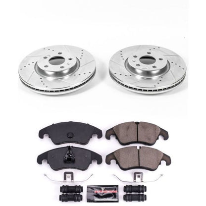 Power Stop 12-16 Audi A4 Front Z23 Evolution Sport Brake Kit PowerStop