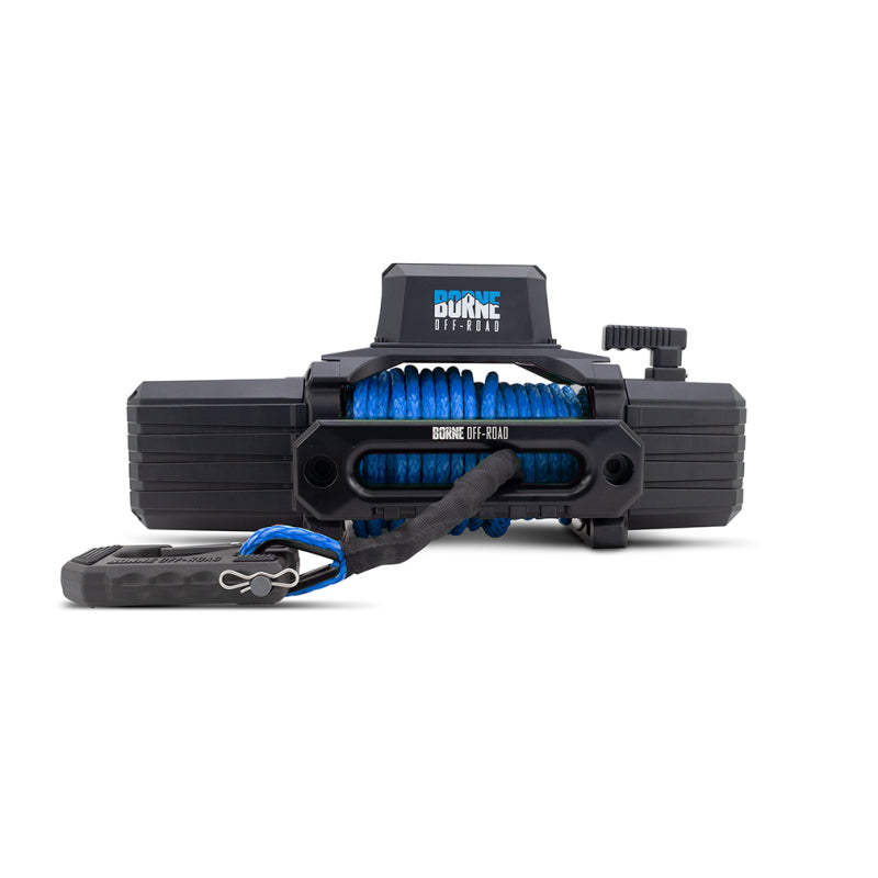 Borne Off-Road 12K Winch - Blue Synthetic Rope Borne Off-Road