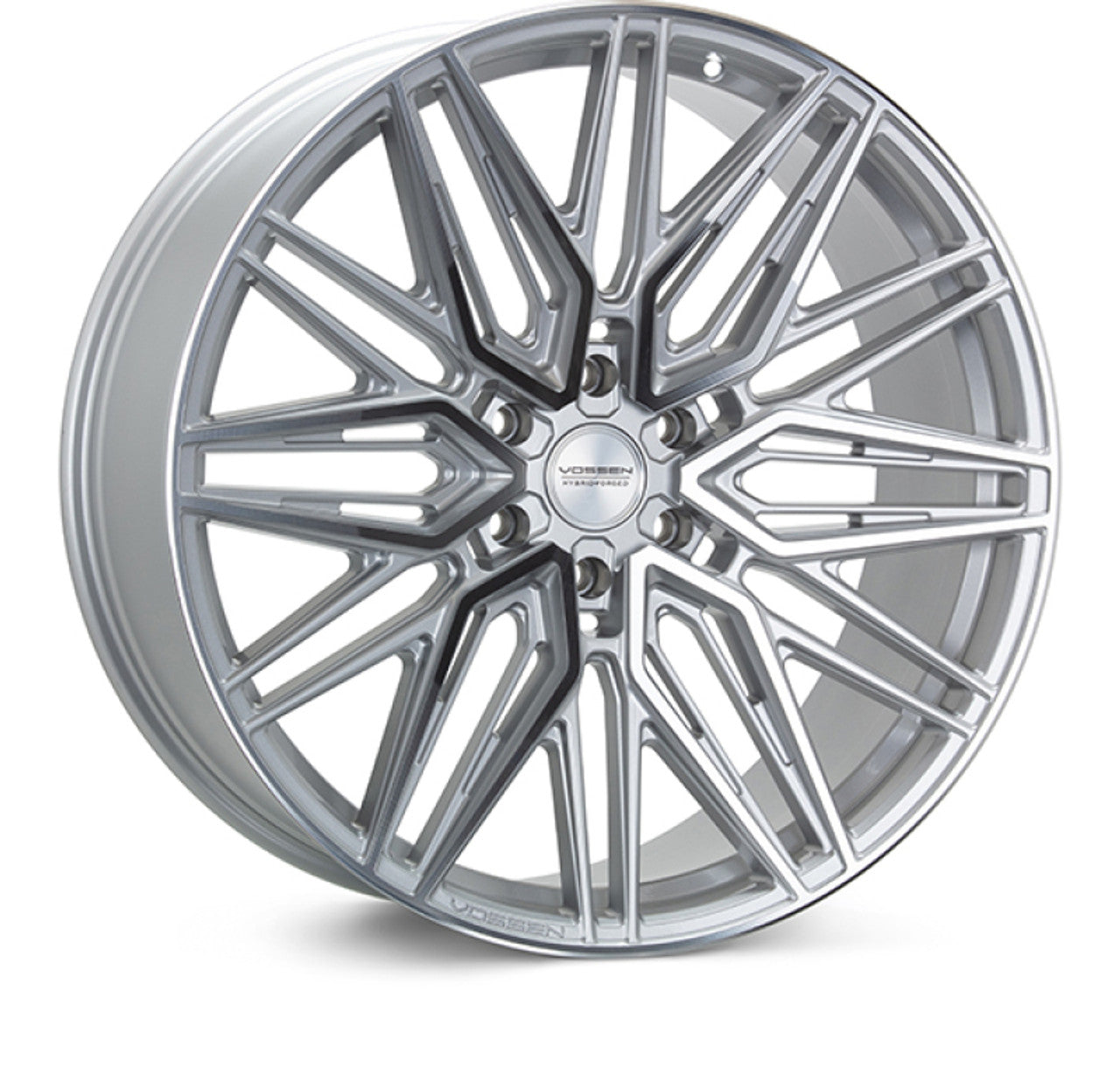 Vossen HF6-5 22x9.5 / 6x139.7 / ET30 / Deep Face / 95.1 - Silver Polished Wheel