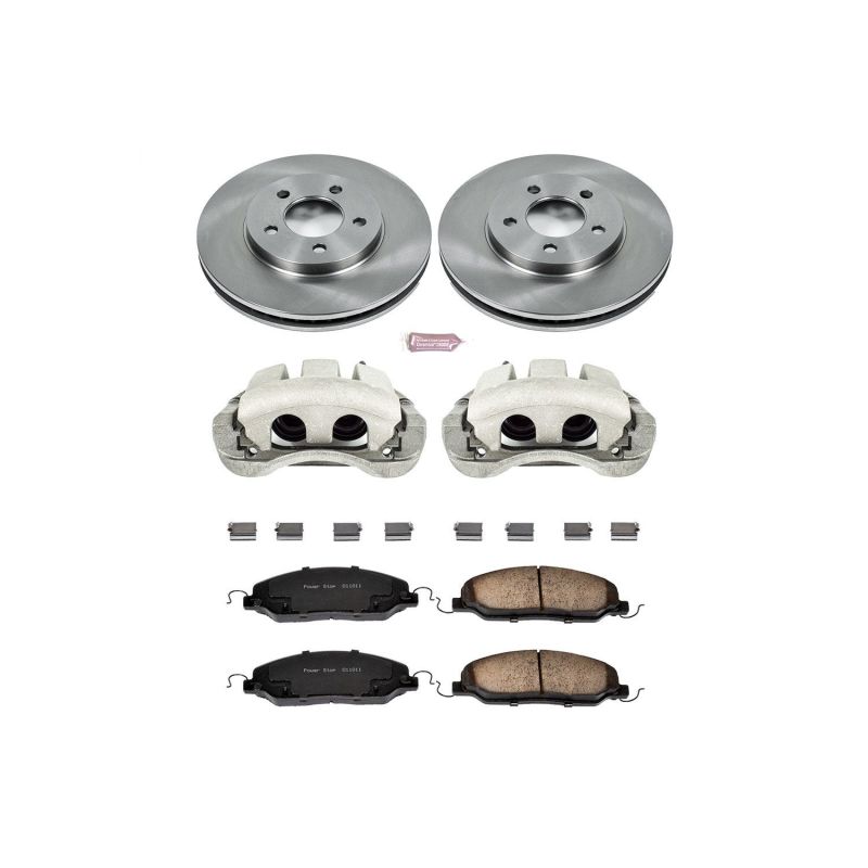 Power Stop 05-10 Ford Mustang Front Autospecialty Brake Kit w/Calipers PowerStop