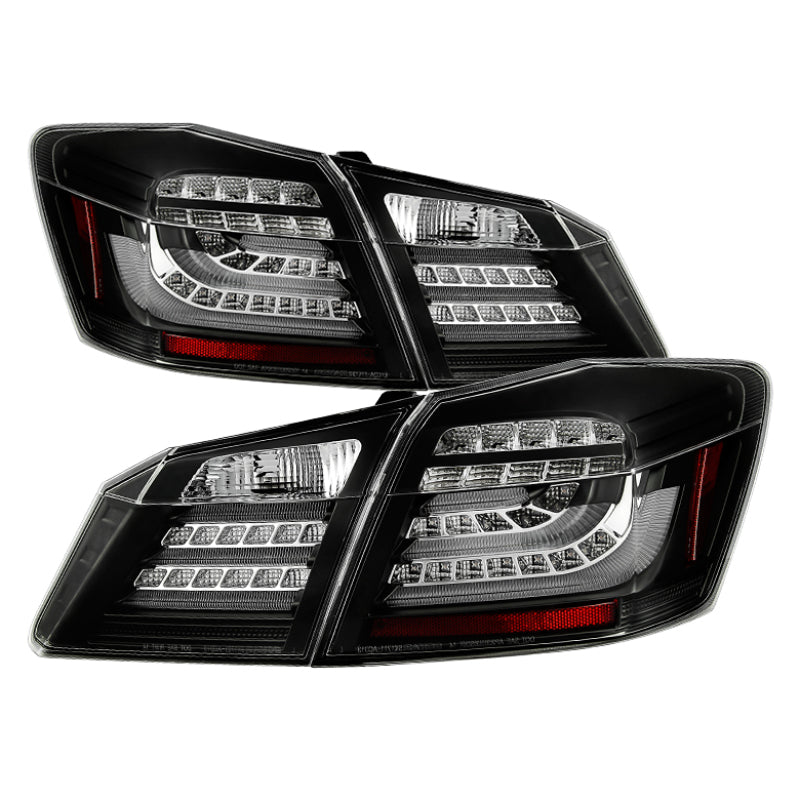 Spyder Honda Accord 2013-2015 4DR LED Tail Lights - Black ALT-YD-HA13LED-LED-BK SPYDER