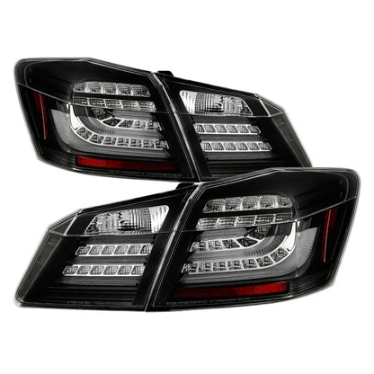 Spyder Honda Accord 2013-2015 4DR LED Tail Lights - Black ALT-YD-HA13LED-LED-BK SPYDER