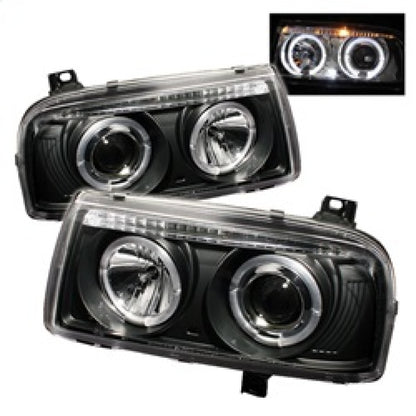 Spyder Volkswagen Jetta III 93-98 Projector Headlights LED Halo Blk High H1 Low H1 PRO-YD-VJ93-HL-BK SPYDER