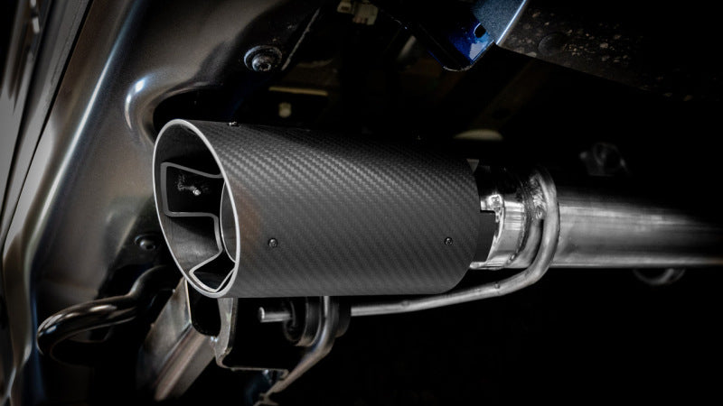 Borla 21-23 Ford Raptor 3in Connection Pipe 4.5in Tip - Carbon Fiber Black Anodized