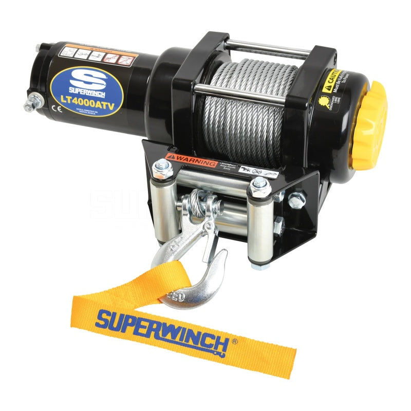 Superwinch 4000 LBS 12 VDC 3/16in x 50ft Steel Rope LT4000 Winch Superwinch