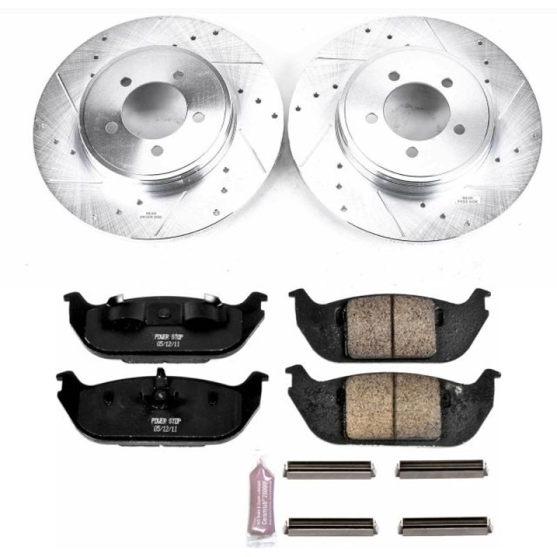 Power Stop 03-05 Lincoln Aviator Rear Z23 Evolution Sport Brake Kit PowerStop