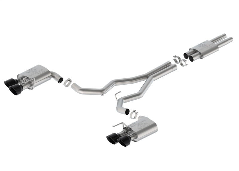 Ford Racing 2024 Mustang Dark Horse 5.0L Cat-Back Sport Active Exhaust - Black Tip Ford Racing