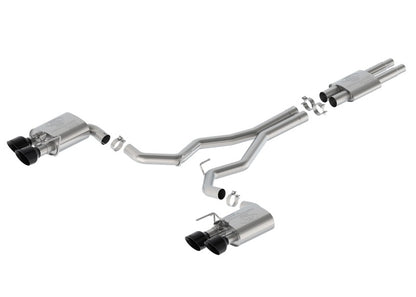 Ford Racing 2024 Mustang Dark Horse 5.0L Cat-Back Sport Active Exhaust - Black Tip Ford Racing