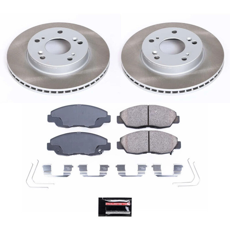 Power Stop 12-15 Honda Civic Front Semi-Coated Rotor Kit PowerStop