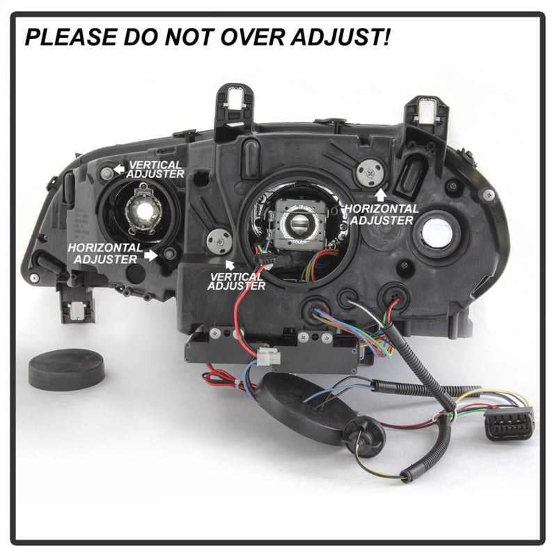 Spyder 07-10 BMW X5 E70 (HID Models Only) Projector Headlights - Black PRO-YD-BMWE7007-AFSHID-BK SPYDER