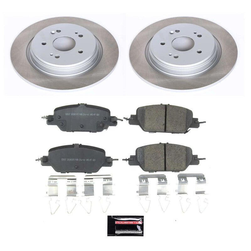 Power Stop 17-23 Honda CR-V Rear Semi-Coated Rotor Kit PowerStop