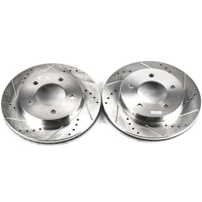 Power Stop 97-03 Ford F-150 Front Evolution Drilled & Slotted Rotors - Pair PowerStop