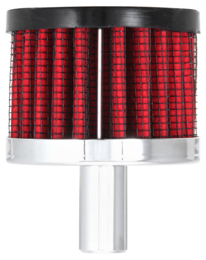K&N Steel Base Crankcase Vent Filter .5in Vent OD x 2in OD x 1.5in Height K&N Engineering