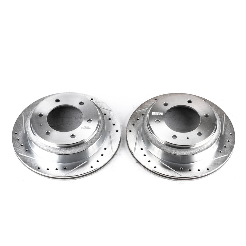 Power Stop 96-99 Acura SLX Rear Evolution Drilled & Slotted Rotors - Pair PowerStop