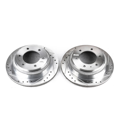 Power Stop 96-99 Acura SLX Rear Evolution Drilled & Slotted Rotors - Pair PowerStop