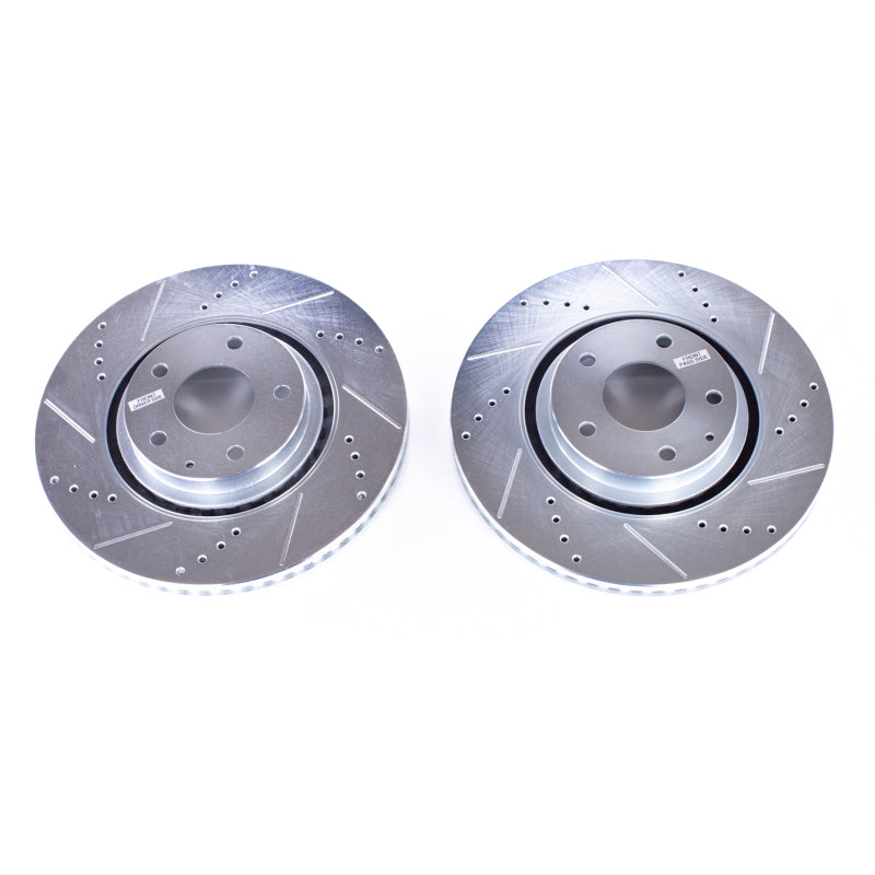 Power Stop 2018 Mazda CX-5 Front Evolution Drilled & Slotted Rotors - Pair PowerStop