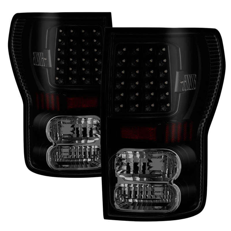 Xtune Toyota Tundra 07-13 LED Tail Lights Black Smoke ALT-ON-TTU07-LED-BSM SPYDER