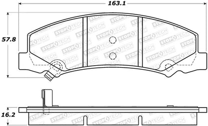 StopTech Premium Ceramic Brake Pads - 308.11590 Stoptech