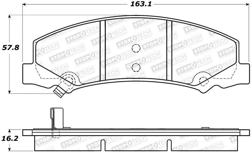 StopTech Premium Ceramic Brake Pads - 308.11590