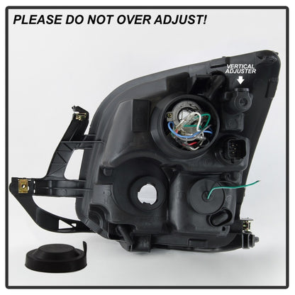 xTune 06-09 Ford Fusion Light Bar DRL Projector Headlights - Black (PRO-JH-FFU06-LB-BK) SPYDER