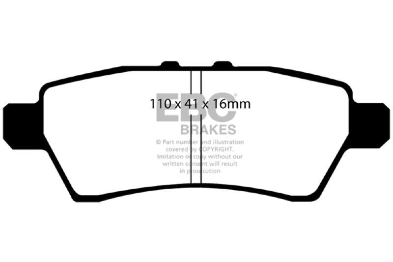 EBC GreenStuff Rear Brake Pads - DP61748 EBC