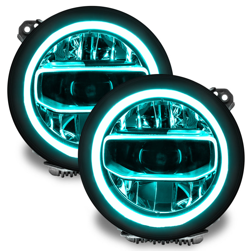 Oracle Jeep Wrangler JL/JT RGB+W Headlight DRL Upgrade Kit - ColorSHIFT w/ Simple Controller ORACLE Lighting
