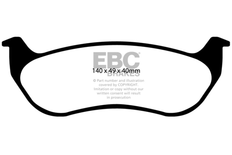 EBC 07-11 Ford Explorer Sport Trac 4.0 Ultimax2 Rear Brake Pads