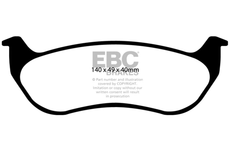 EBC Extra Duty Rear Brake Pads - ED91673 EBC