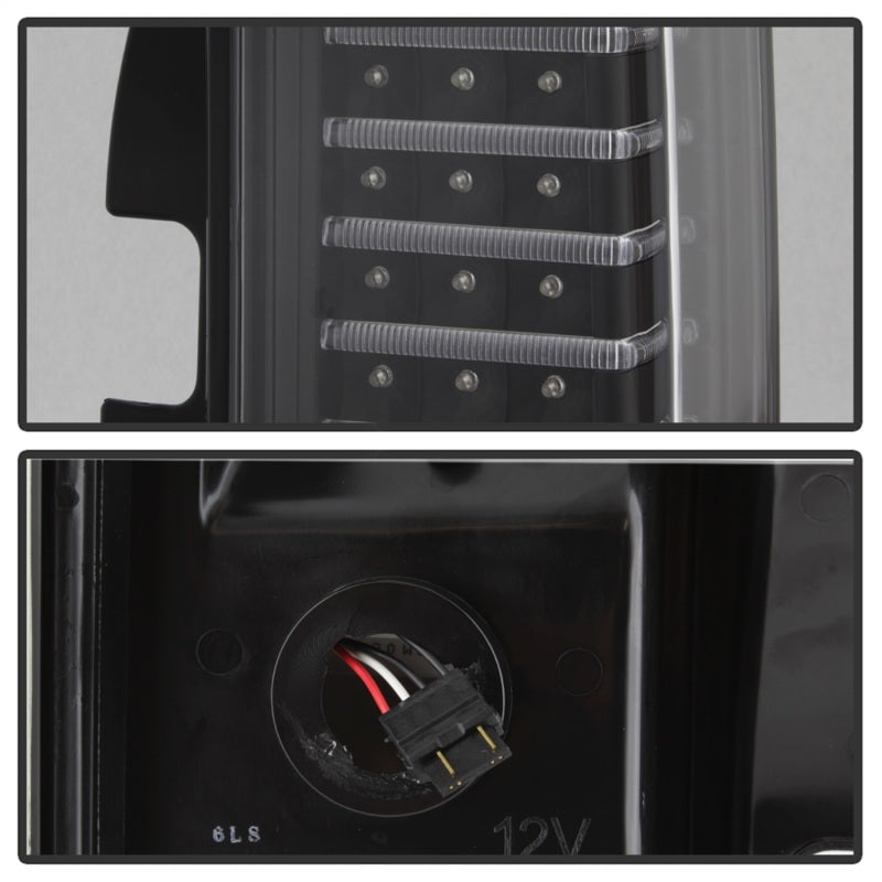 Xtune Hummer H3 06-09 ( Non H3T ) LED Tail Lights Black ALT-ON-HH306-LED-BK SPYDER