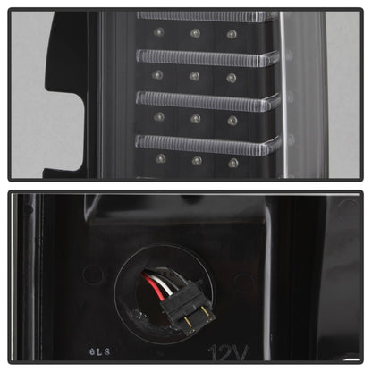 Xtune Hummer H3 06-09 ( Non H3T ) LED Tail Lights Black ALT-ON-HH306-LED-BK SPYDER