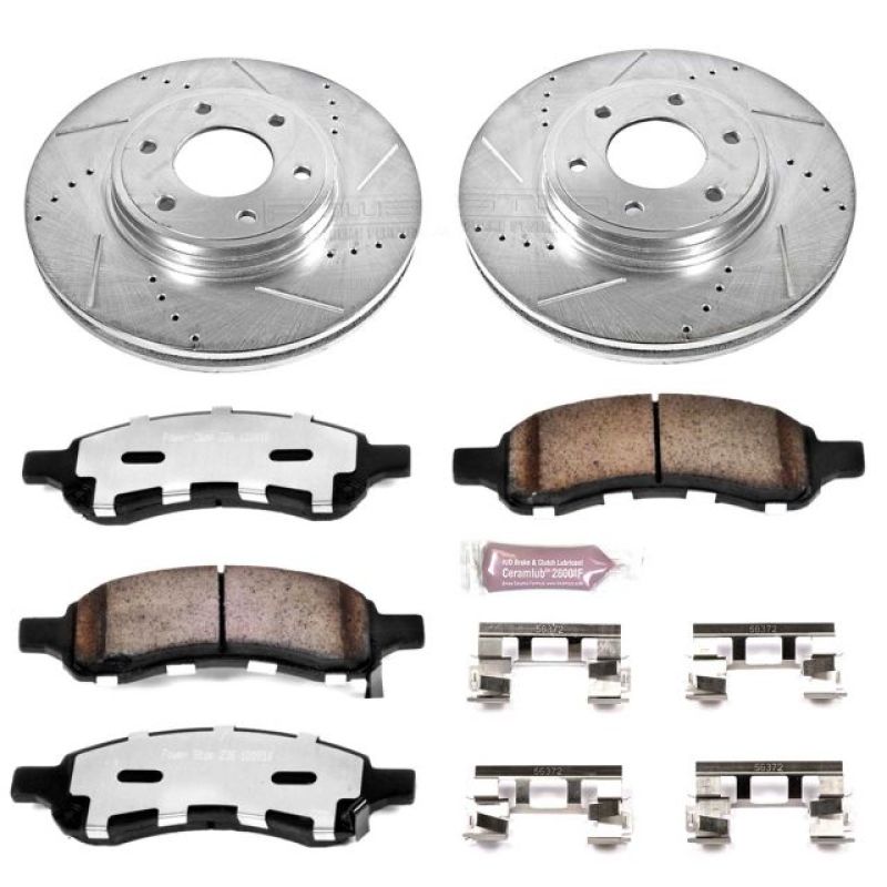 Power Stop 06-09 Chevrolet Trailblazer Front Z36 Truck & Tow Brake Kit PowerStop