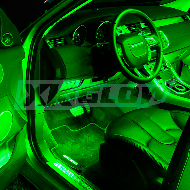 XK Glow Single Color XKGLOW UnderglowLED Accent Light Car/Truck Kit Green - 4x8In