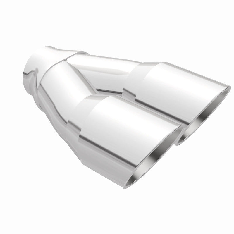 MagnaFlow Double Wall 3in Dual Round Polished Tip 2.25in Inlet Magnaflow