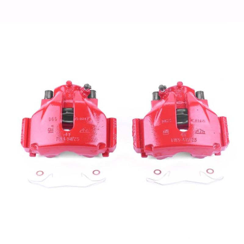 Power Stop 00-03 Saab 9-3 Front Red Calipers w/Brackets - Pair PowerStop