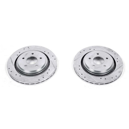 Power Stop 06-09 Cadillac XLR Rear Evolution Drilled & Slotted Rotors - Pair PowerStop
