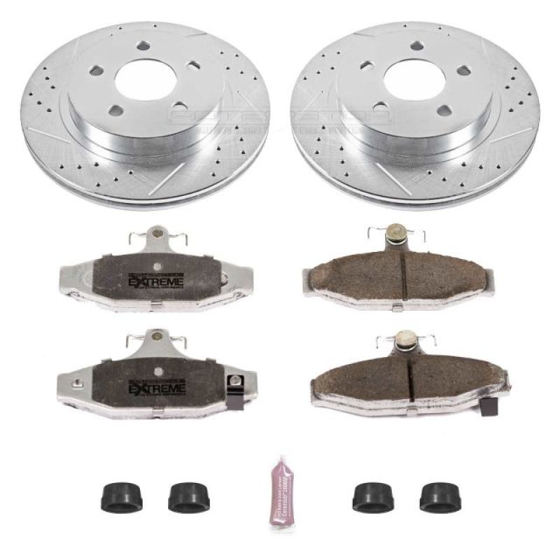 Power Stop 93-97 Chevrolet Camaro Rear Z26 Street Warrior Brake Kit PowerStop