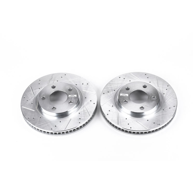 Power Stop 00-04 Buick LeSabre Front Evolution Drilled & Slotted Rotors - Pair PowerStop