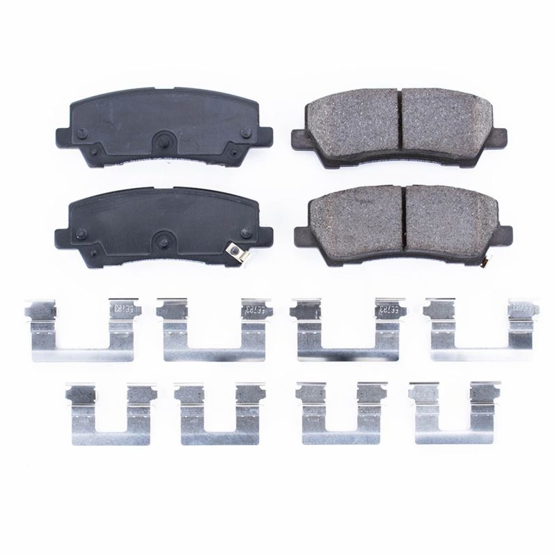 Power Stop 15-19 Ford Mustang Rear Z17 Evolution Ceramic Brake Pads w/Hardware PowerStop