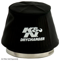 Load image into Gallery viewer, K&amp;N Black Drycharger 6.25in Base ID / 4.375in Top ID / 4.125in Height Air Filter Wrap