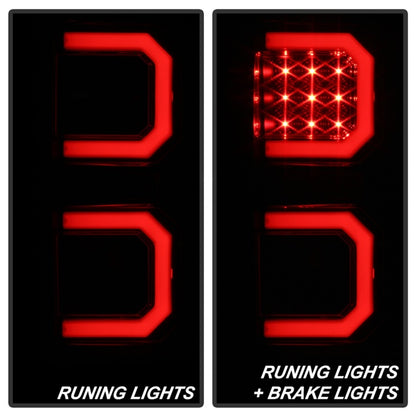 Spyder 07-13 Toyota Tundra V2 Light Bar LED Tail Lights - Smoke ALT-YD-TTU07V2-LB-BSM SPYDER