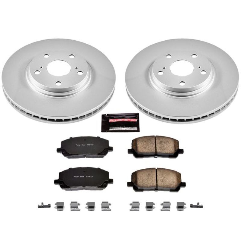 Power Stop 01-07 Toyota Highlander Front Z17 Evolution Geomet Coated Brake Kit PowerStop