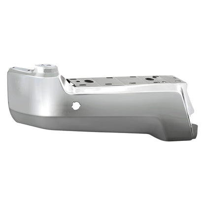 XTune 17-19 Ford F250/ F350 Rear Left Bumper Cap End w/ Sensor Hole - Chrome RB-FF25017-BEWS-L SPYDER