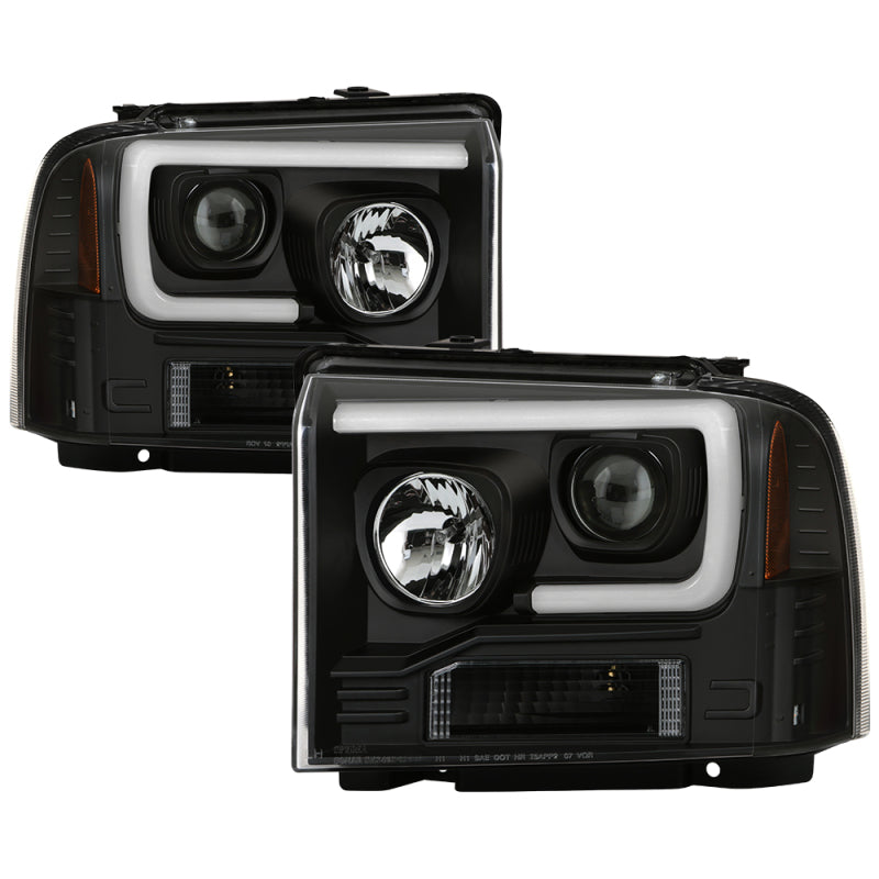 Spyder 05-07 Ford F250/350/450 Super Duty Projector LED Black PRO-YD-FS05V2PL-BK SPYDER