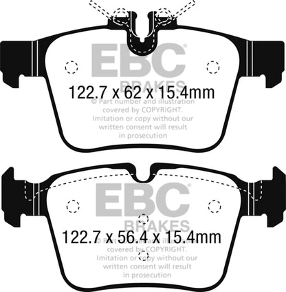 EBC Ultimax2 Rear Brake Pads - UD1795 EBC